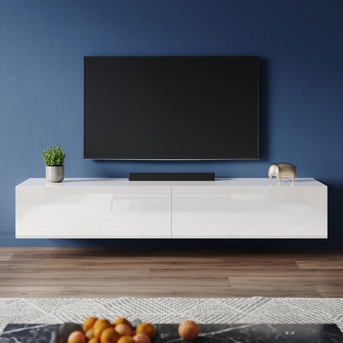 Wall floating white - wall, gloss