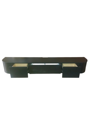 140cm black wall mounted - 140cm,