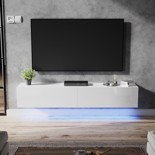 140cm high gloss floating - gloss, tv