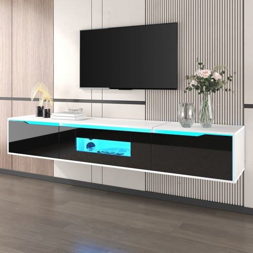 Led stand black cabinet - stand,