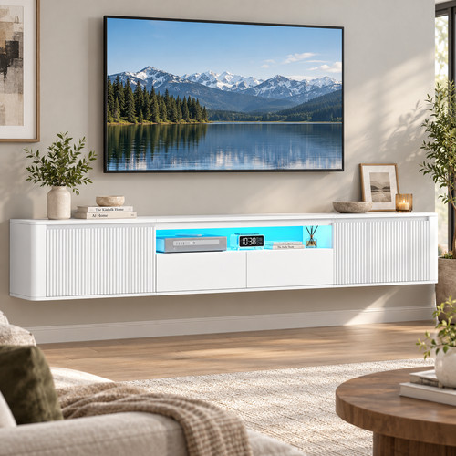 Floating stand white 180 cm - stand,