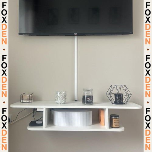 White floating unit stand - unit,