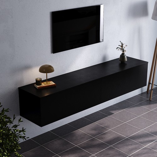 160cm long black - 160cm,